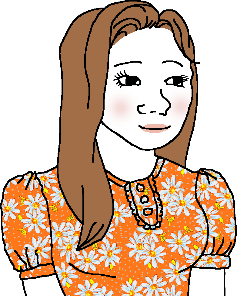 orange flower dress trad wife